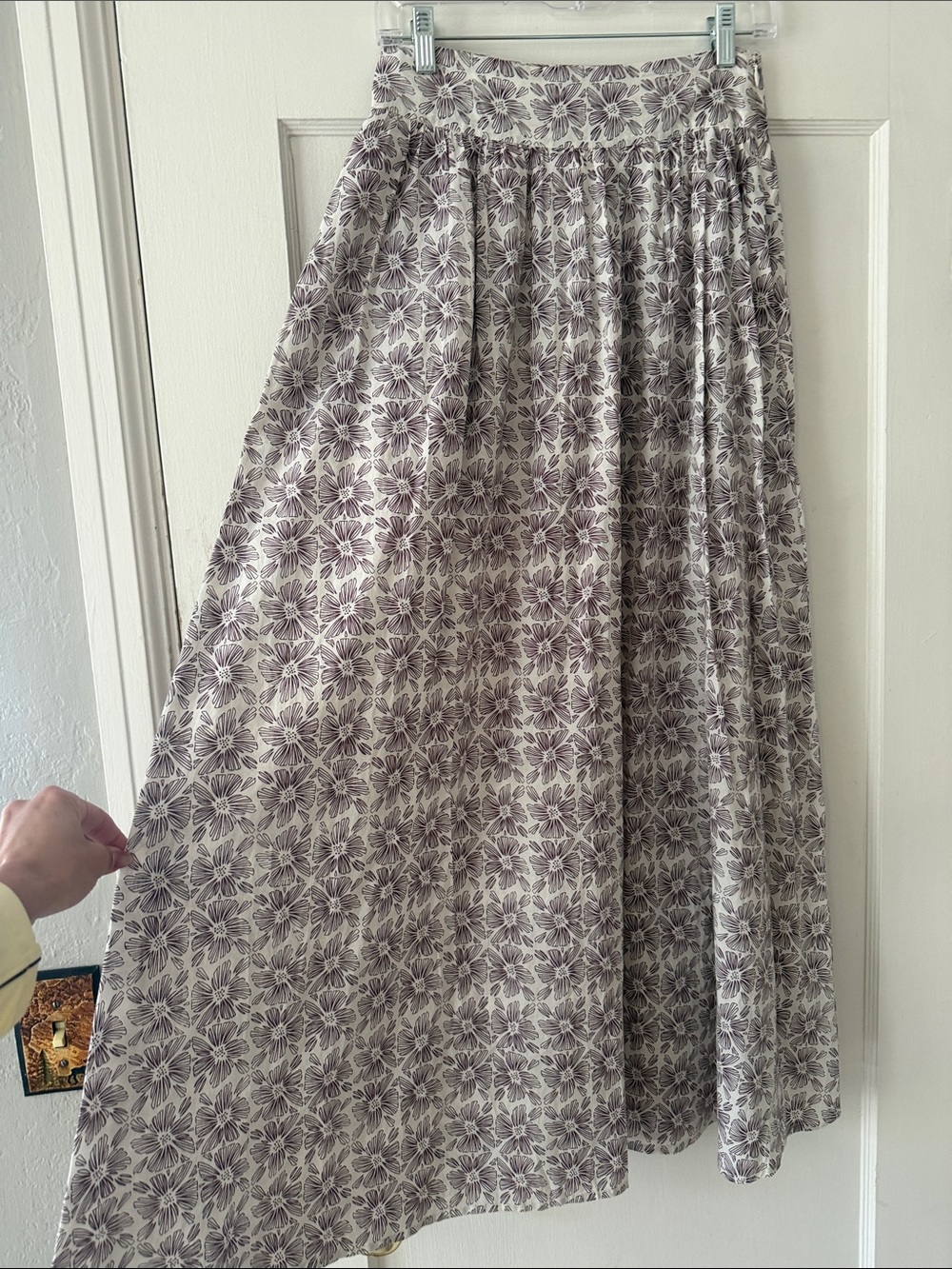 acacia swimwear Lavender Floral Maxi Skirt